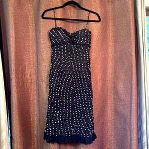 Cache Sexy Silk Polka Dot Dress